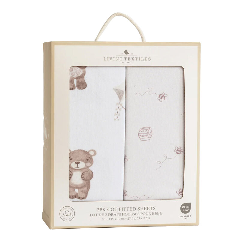 Living Textiles 2-Pack Jersey Cot Fitted Sheet image number 0